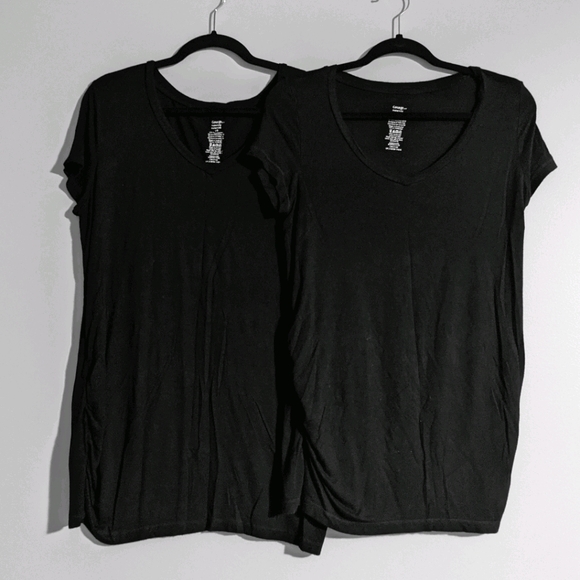 Maternity - Two basic black tees - Picture 1 of 3